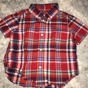 Ralph Lauren Boys button up short sleeve top